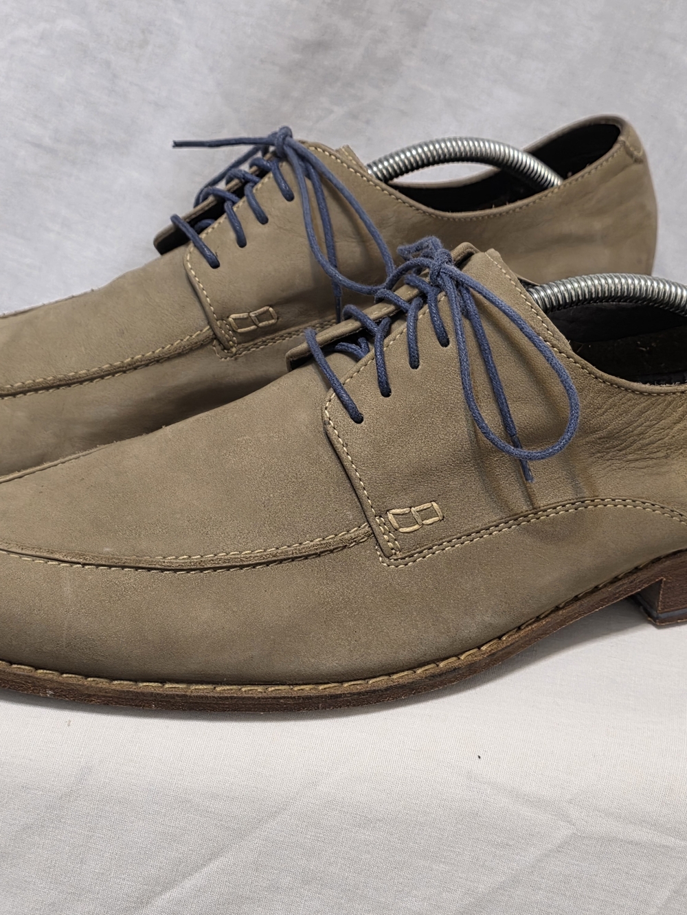 Cole Haan Oxford Suede Air Colton Split Toe Oxford Shoes Sz 12 M Beige